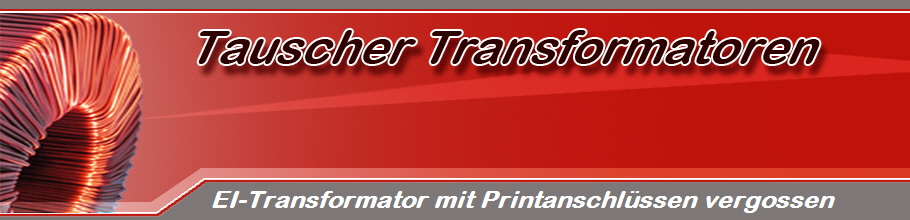 EI-Transformator mit Printanschlüssen vergossen